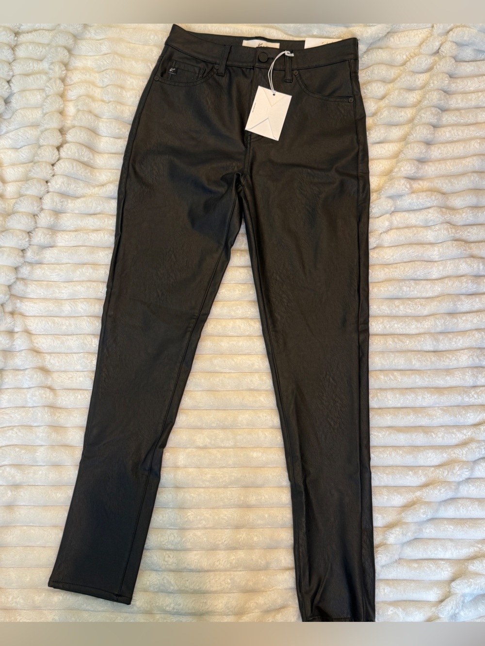 KanCan high-rise, super skinny jeans faux leather